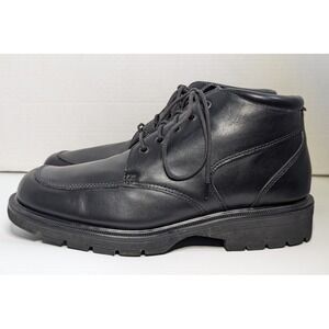 VINTAGE Dr. Martens 9259 Black Leather Boots Men's US 12 UK 11 Made In England